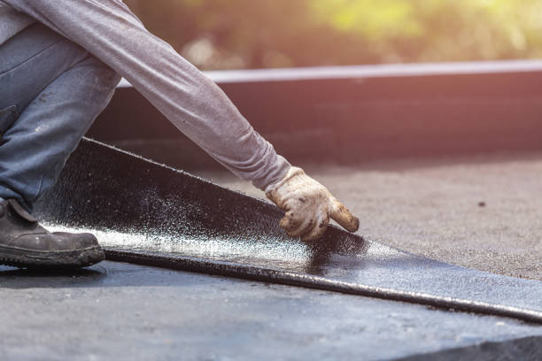 Professional Emergency Waterproofing technician working in Frankton, IN